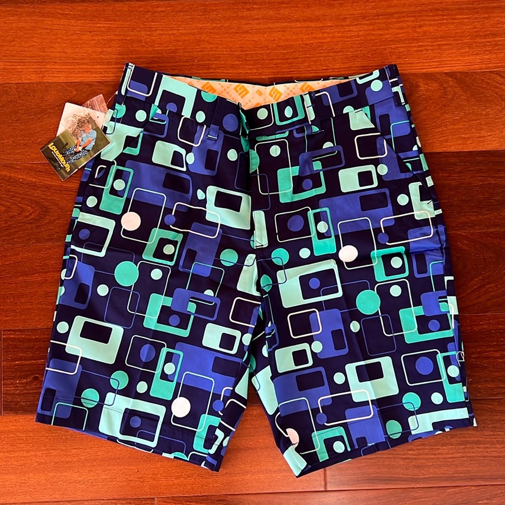 Loudmouth Golf Men's Shorts- Fore Squared